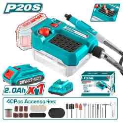 HERRAMIENTA MULTIUSO INALAMBRICO 20V + 40 ACCESORIOS TOTAL