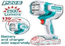 LAMPARA DE TRABAJO INALAMB 20V 2500LUM TOTAL  SIN BATERIA SIN CARGADOR