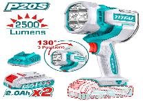 LAMPARA DE TRABAJO INALAMBRICO 20V 2500LUM CON BAT Y CARG TOTAL