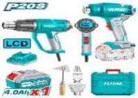 KIT DE PISTOLA DE CALOR INALAMBRICA Y ELECTRICA TOTAL