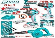 KIT TALADRO IMAPACT+ATORNILLADOR IMPACT+SOPLAD
