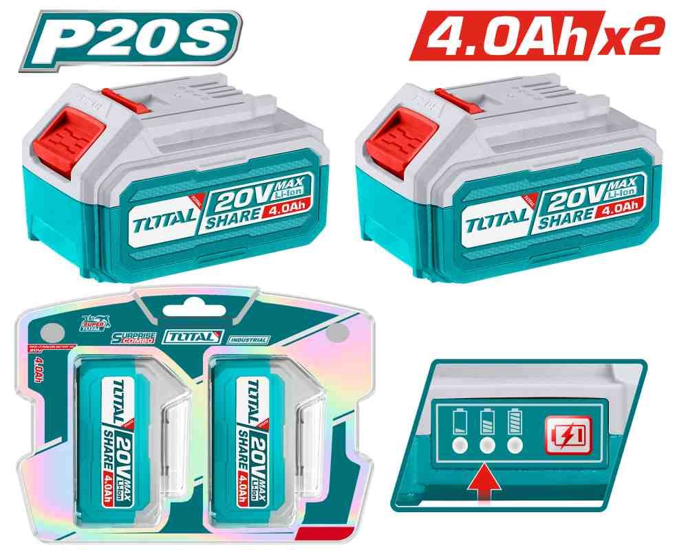 KIT DE BATERIAS POR 2PCS P20S 5.0AH TOTAL