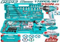 KIT LLAVE IMPACTO INALAMBRICO CON 172PCS HERRAMIENTAS TOTAL