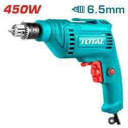TALADRO ELECTRICO 450W 6.5MM TOTAL NEW