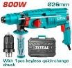 ROTOMARTILLO 800W 2,5J SDS-PLUS+MANDRIL C/ ADAPTADOR TOTAL