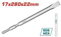 CINCEL PLANO HEX 17X280X22MM TOTAL