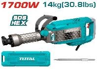 MARTILLO DEMOLEDOR 1700W HEX 14KG TOTAL
