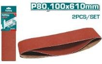 LIJA PARA LIJADORA DE BANDA 100X610MM P80 TOTAL