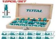 JGO DE FRESAS PARA ROUTER 12PCS 6MM TOTAL