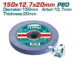 PIEDRA PARA ESMERIL DE BANCO 150MMX12.7X20MM P60 TOTAL