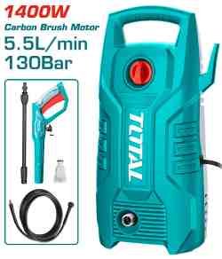 HIDROLAVADORA ALTA PRESIÓN 1400W 130BAR TOTAL