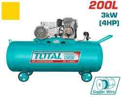 COMPRESOR DE AIRE 200LTS 4HP TOTAL