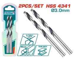 JGO BROCAS 2PCS P/ METAL 3.0MM HSS 4341 TOTAL