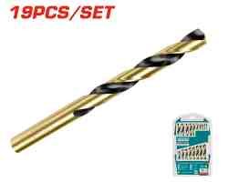 JGO BROCAS POR 19PCS P/ METAL HSS TOTAL