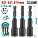 JGO SOPORTE DE DESTONILLADOR POR 3PCS 65MM TOTAL