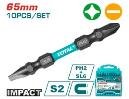 JGO PUNTAS MAGNETICAS DE IMPACTO 10PCS PH2+SL6.0 65MM TOTAL