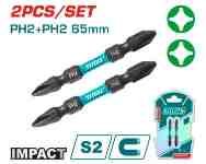 JGO PUNTAS DESTORNILLADOR 2PCS PH2+2 65M TOTAL