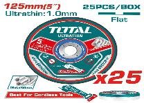 JGO DISCOS CORTE P/ METAL ABRASIVO X25PCS 125MM X 1.0MM TOTAL