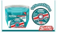 JGO DISCOS CORTE P/ METAL X 50PCS 115MMX1.2MM TO