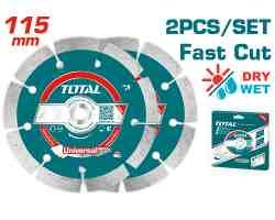 DISCO DIAMANTADO 115MM SECO POR 2PCS TOTAL