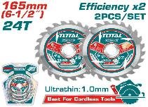 DISCO SIERRA 6-1/2" X 24T 1.0MM POR 2PCS TOTAL