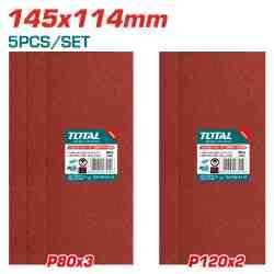 LIJA PARA LIJADORA 145X114MM POR 5PCS TOTAL
