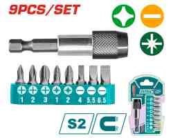 JGO PUNTA DESTORNILLADOR POR 9PCS TOTAL