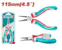MINI ALICATE 4.5" PUNTA REDONDA TOTAL