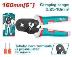 ALICATE APRIETE TERMINAL CRIMPIADORA 6" TOTAL