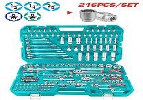 JGO DADOS POR 216 PCS 1/2" & 1/4" & 3/8" TOTAL