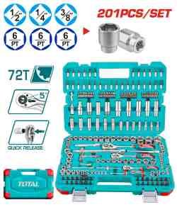 JGO DADOS POR 201 PCS 1/2" & 1/4" & 3/8" TOTAL