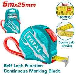 HUINCHA DE MEDIR 5MTS X25MM TOTAL 2B