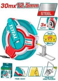 HUINCHA DE MEDIR 30MTS METALICO TOTAL