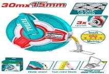 HUINCHA DE MEDIR FIBRA DE VIDRIO 30MTS X 15MM TOTAL