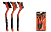 JGO MINI ESCOBILLAS X3PCS MANGO PLASTICO MAKAWA