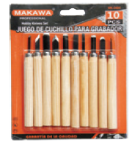 JGO CUCHILLO GRABADOR X 10PCS MAKAWA