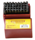 LETRAS Y NUMEROS GOLPES 3MM 36PCS MAKAWA