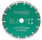 DISCO DIAMANTADO 180MM VERDE MAKAWA