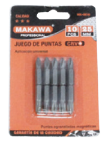 JGO PUNTA DESTORNILLADOR 10PCS 25MM MAKAWA