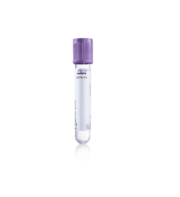 Tubos al vacío tapa Lila 4ml K3 EDTA Improve pack total x 500 unid