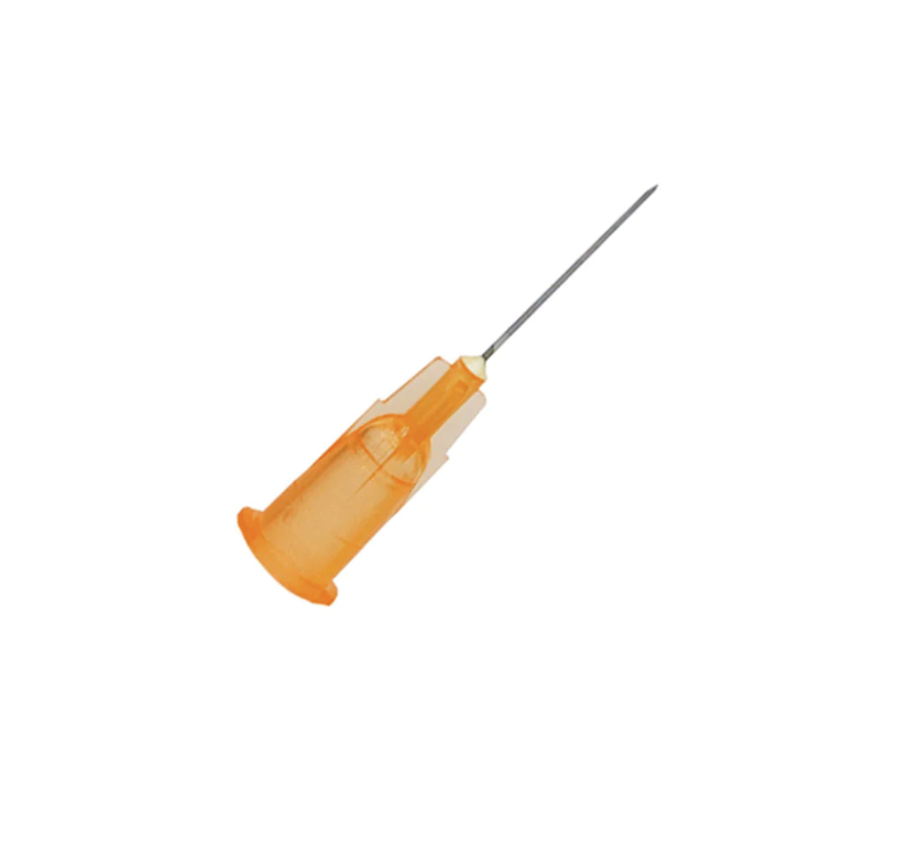 Agujas Hipodérmicas Desechables 25G x 5/8″ caja de 100 unid