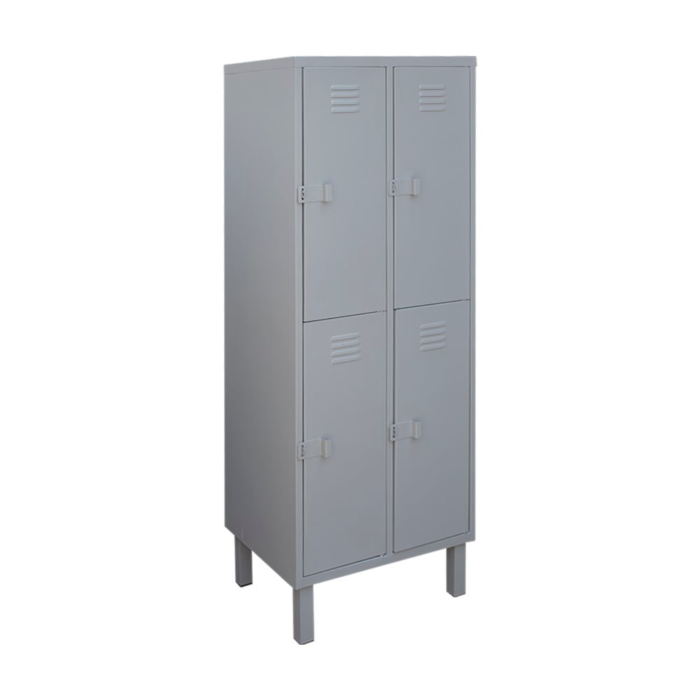 Locker Metálico 2 Cuerpos 4 Puertas - Casillero Nacional