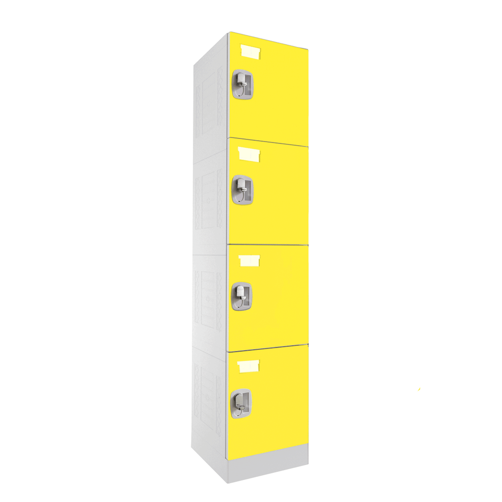 Locker Plástico ABS 1 Cuerpo 4 Puertas