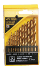 JGO BROCAS P FIERRO 13PCS TITANIUM 15-65MM NEVA