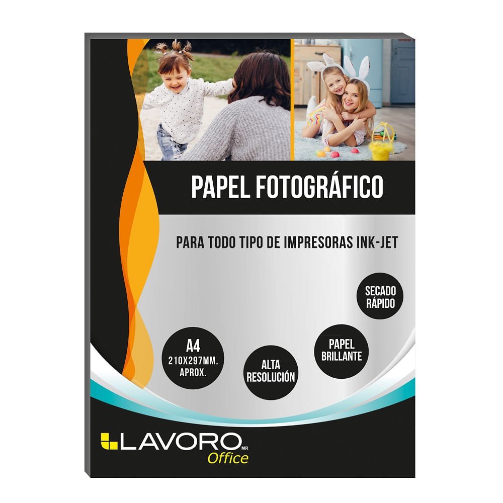 Papel Fotografico adhesivo A4 120Grs 20 Hjs