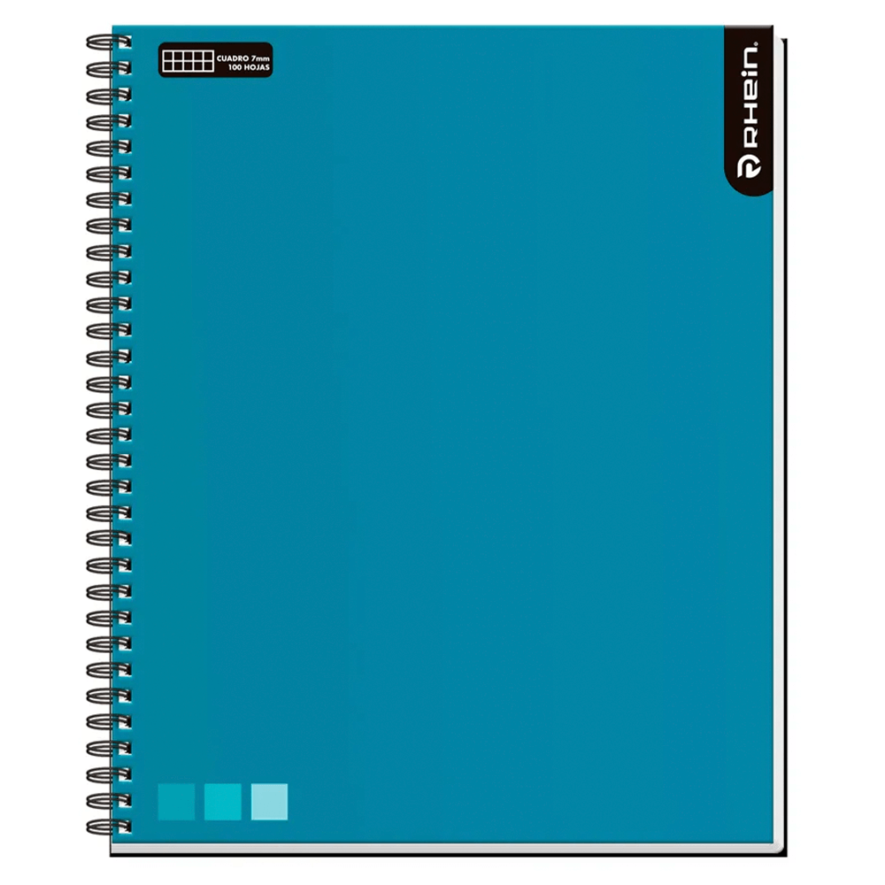 Cuaderno Universitario Liso One Color 100 Hojas 7 Mm Celeste