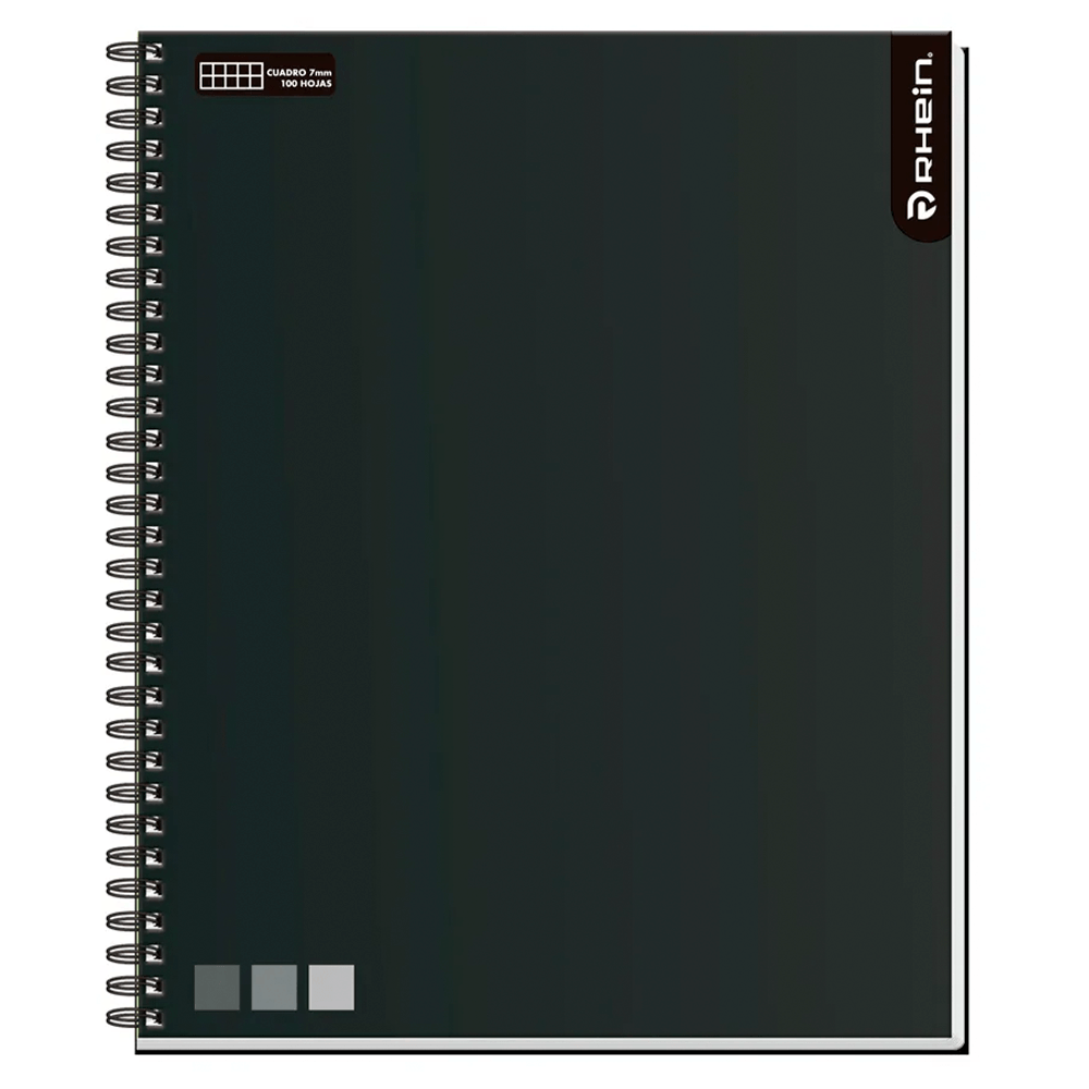Cuaderno Universitario Liso One Color 100 Hojas 7 Mm Negro