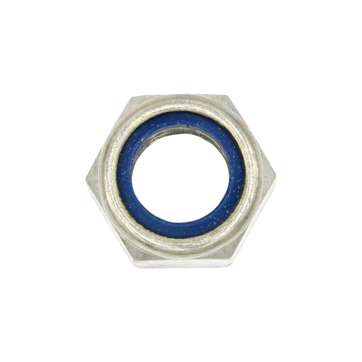 Tuerca Hexagonal Seguro Nylon UNC Inoxidable 316