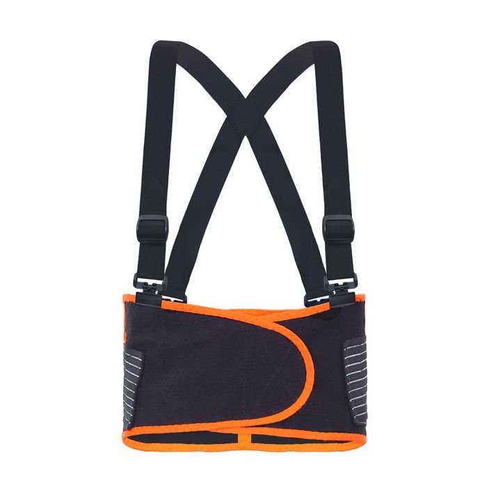 Faja Activex de Soporte Lumbar Naranjo Negro
