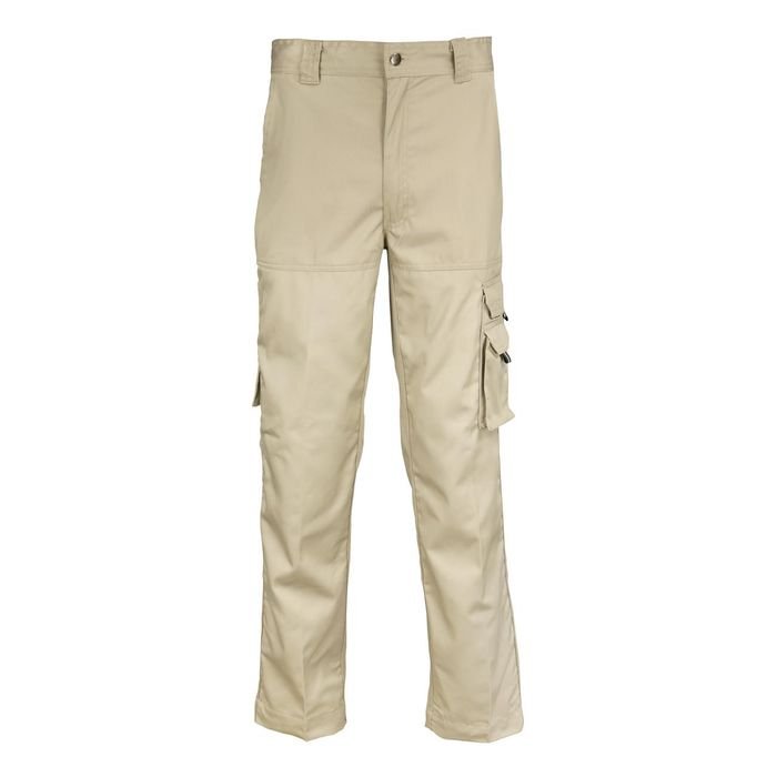 Pantalón Cargo Gabardina 80/20 Beige con protección UV Activex